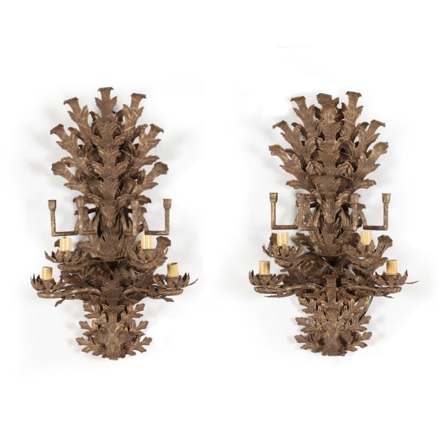 pair-of-large-arte-de-mexico-rococo-style-metal-sconces