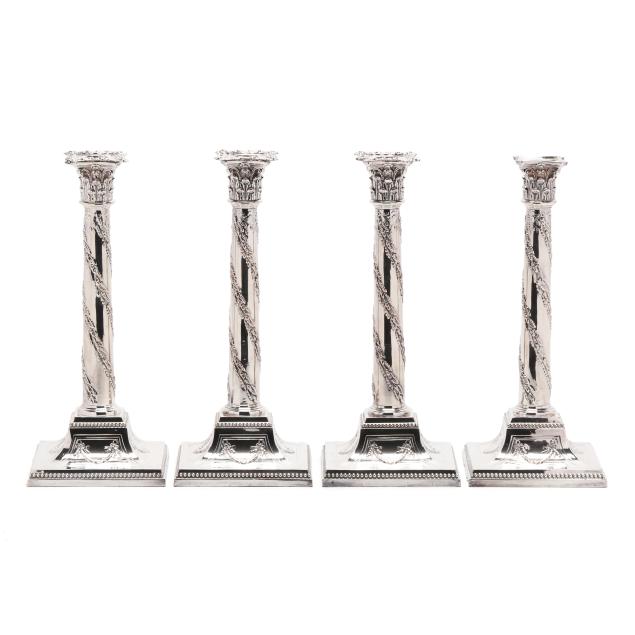 set-of-four-english-silver-plated-columnar-candlesticks