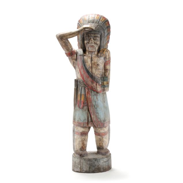 large-carved-and-polychrome-wood-cigar-store-indian-chief