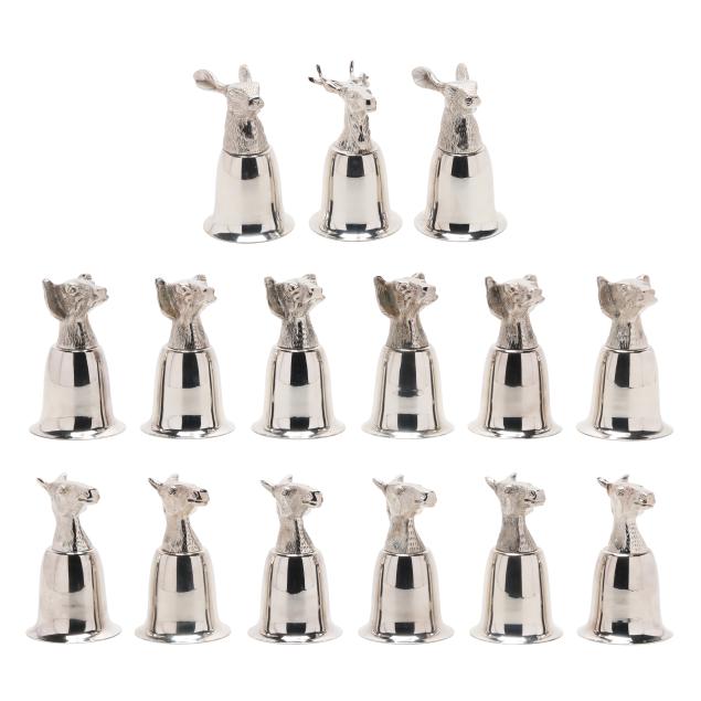 set-of-fifteen-silver-plated-hunt-themed-stirrup-cups