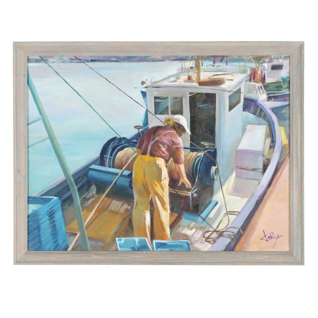 spanish-school-20th-century-preparing-for-the-day-s-catch