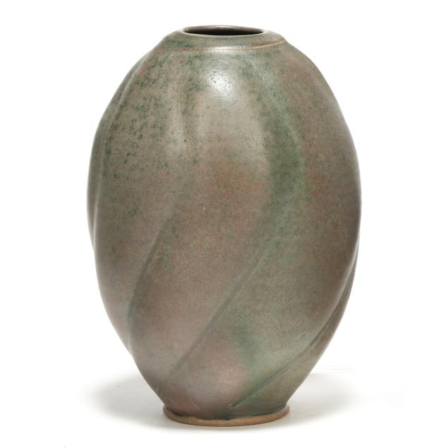ben-owen-iii-seagrove-nc-b-1968-an-early-melon-pottery-vase