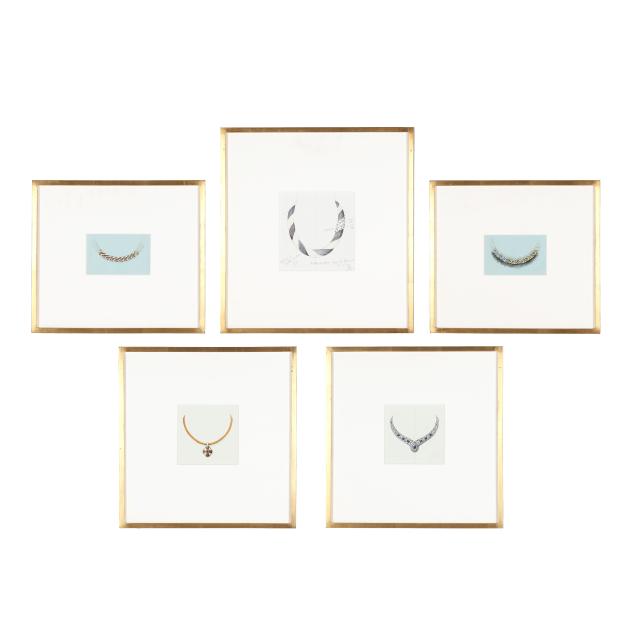 collection-of-five-original-costume-jewelry-illustrations-by-trifari