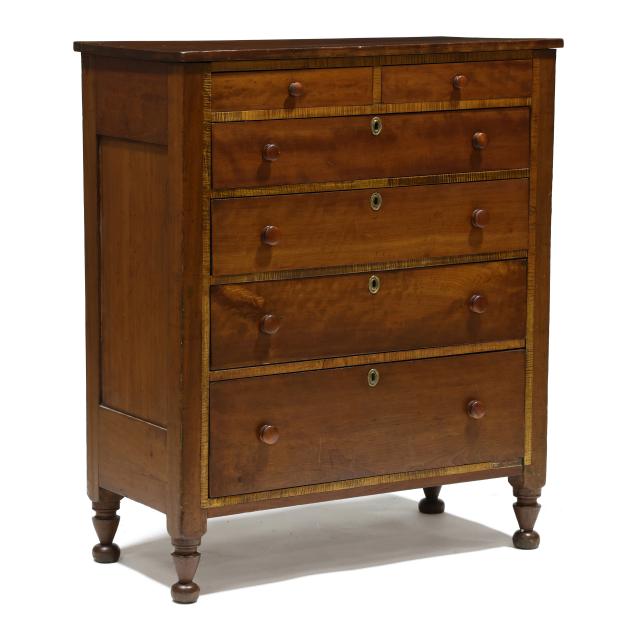 mid-atlantic-sheraton-cherry-and-maple-chest-of-drawers