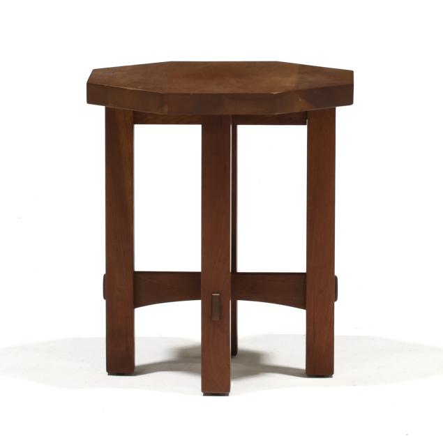 stickley-mission-style-cherry-octagonal-stand