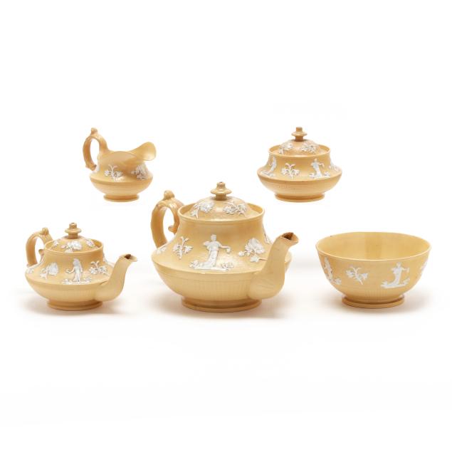 antique-yellowware-tea-set