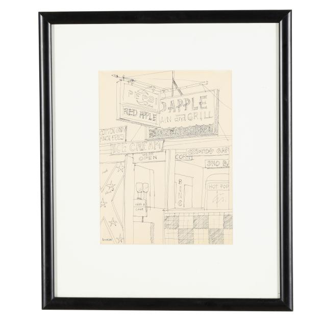 claude-howell-nc-1915-1997-board-walk-scene