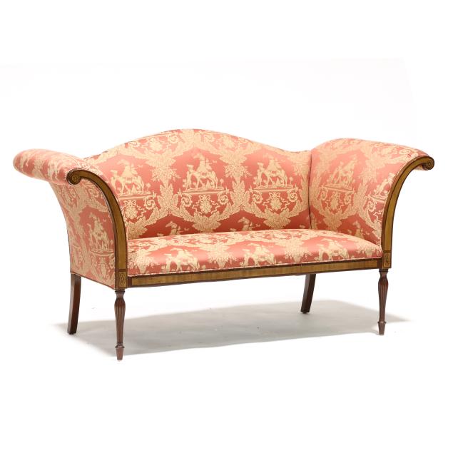 federal-style-inlaid-mahogany-settee