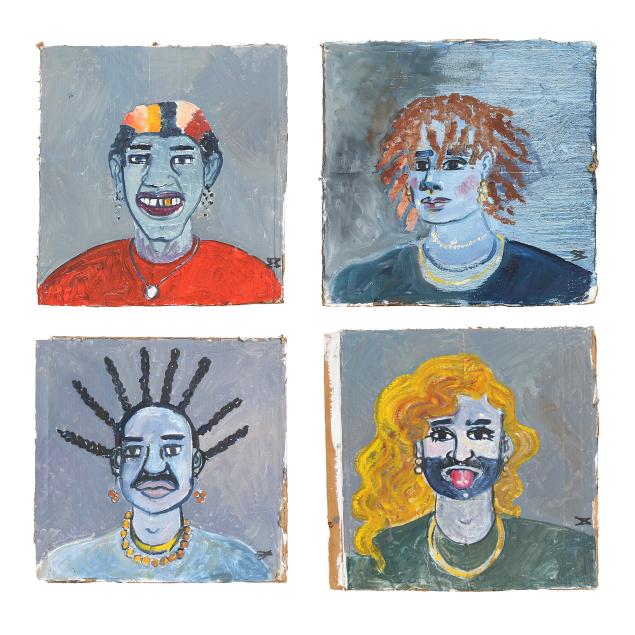 mae-alice-engron-american-1933-2007-four-portraits