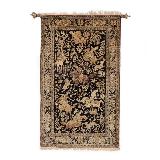 persian-silk-hunting-carpet-or-wall-hanging