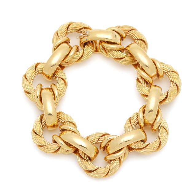 bold-gold-link-bracelet-italy
