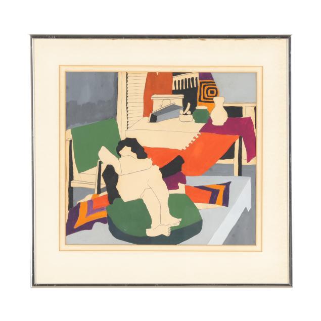 h-del-moral-american-20th-century-interior-scene-with-reclined-nude