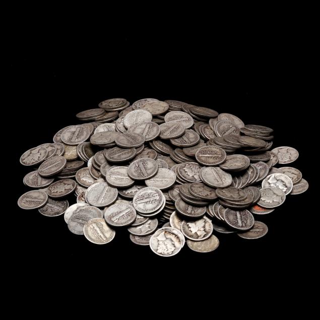 three-hundred-300-mercury-silver-dimes-1945-and-before