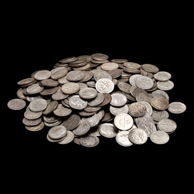 three-hundred-300-roosevelt-silver-dimes-1964-or-before