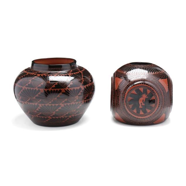 two-large-incised-navajo-pottery-vases