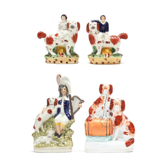 four-staffordshire-figures-with-spaniels