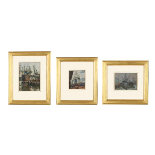 alonzo-myron-kimball-american-1874-1923-three-harbor-scenes