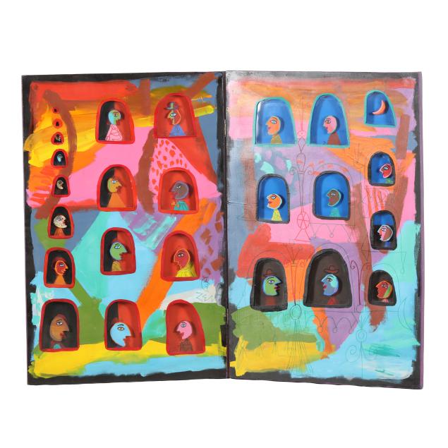 zev-daniel-harris-american-1914-1987-i-neighbors-friends-i-diptych