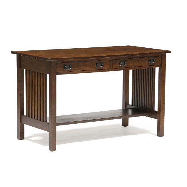stickley-mission-style-oak-library-table