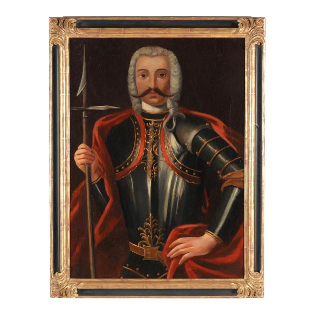continental-school-19th-century-portrait-of-a-knight-in-armor