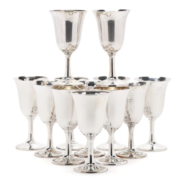 twelve-wallace-sterling-silver-goblets