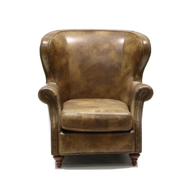 bradington-young-leather-library-chair