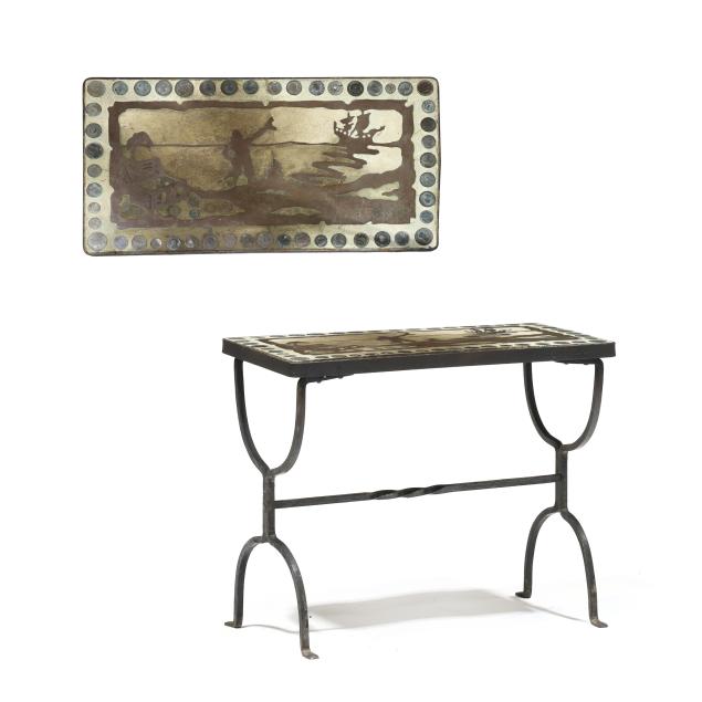folk-art-coin-inlaid-table-featuring-black-beard