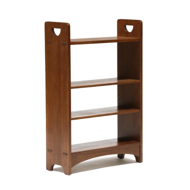 stickley-mission-style-oak-open-bookshelf