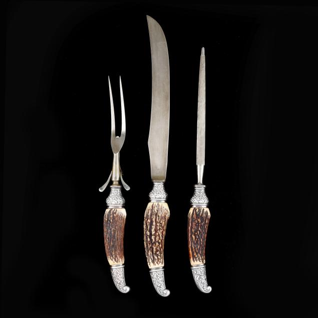 three-piece-sterling-silver-mounted-stag-handled-carving-set