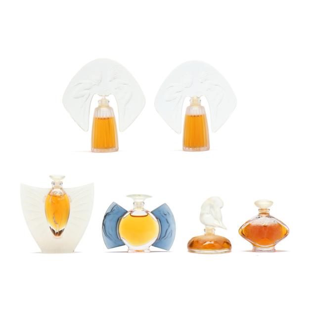 six-lalique-miniature-perfume-bottles