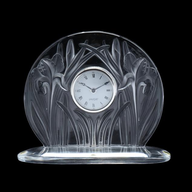 LALIQUE ラリック 置き時計 アイリス LALIQUE ラリック 置き時計