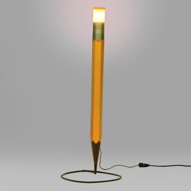 louis-mueller-american-b-1943-pop-art-2-pencil-floor-lamp