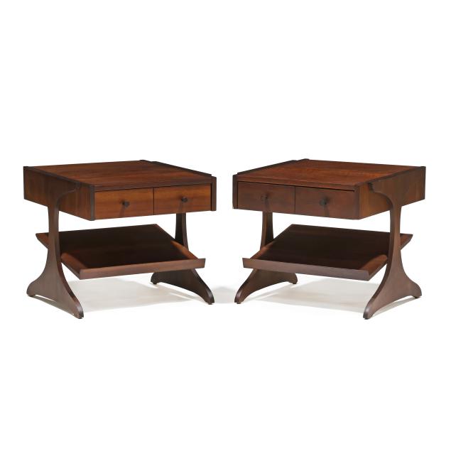 kroehler-pair-of-mid-century-walnut-side-tables