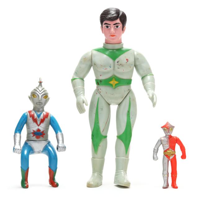 three-vintage-japanese-sofubi-action-figures-including-mirrorman