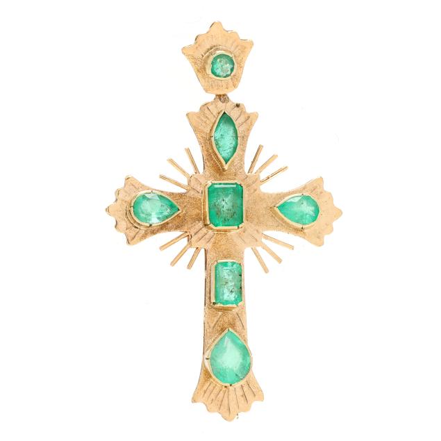gold-and-emerald-cross-pendant