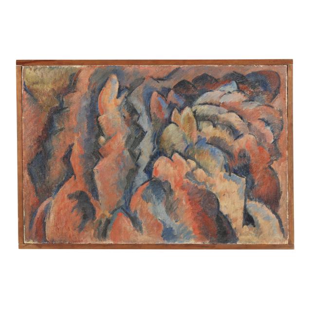 james-p-clark-american-1923-2015-i-orange-blue-foliage-forms-i