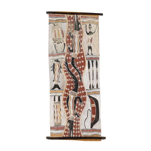 aboriginal-bark-painting-inscribed-ganmirri