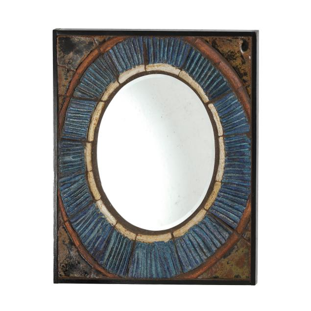 mid-century-brutalist-ceramic-tile-mirror
