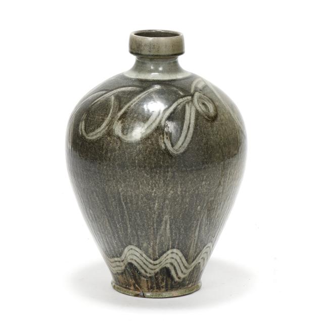 mark-hewitt-nc-b-1955-modernist-ovoid-stoneware-vase