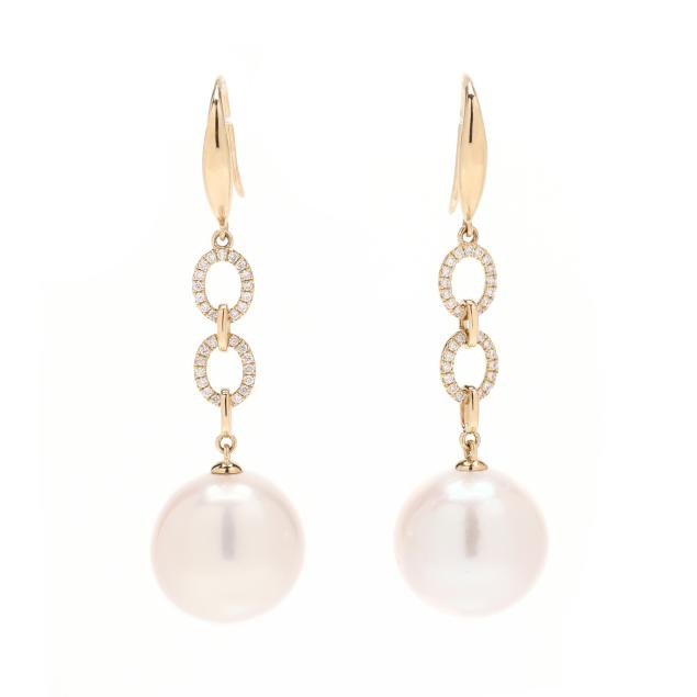 gold-diamond-and-south-sea-pearl-drop-earrings