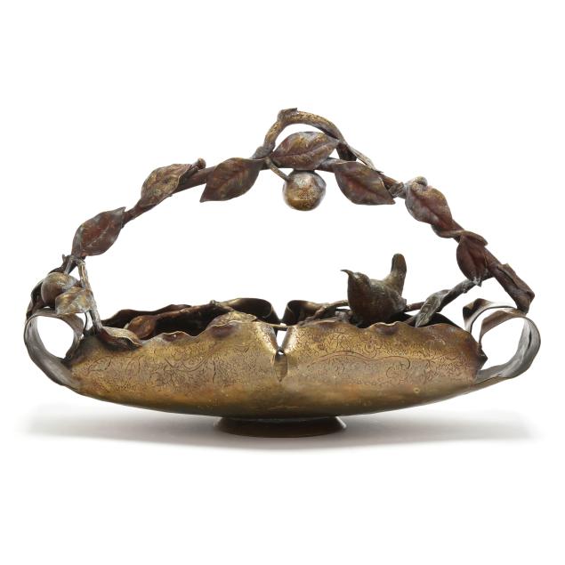 a-japanese-brass-ikebana-basket