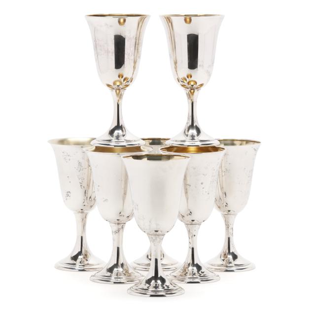 assembled-set-of-eight-alvin-sterling-silver-goblets