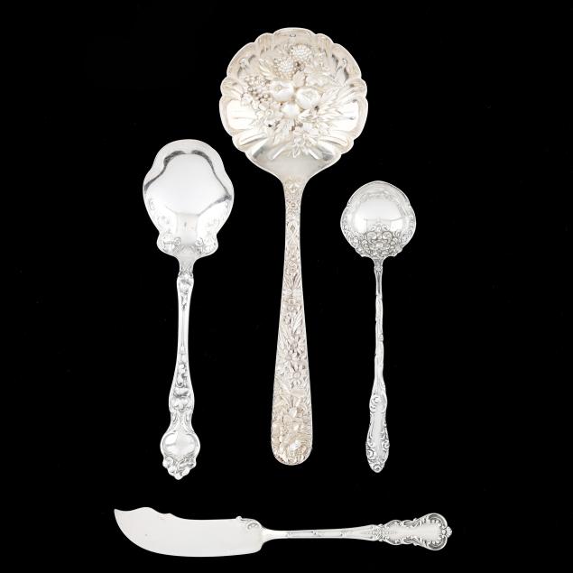 four-sterling-silver-flatware-servers