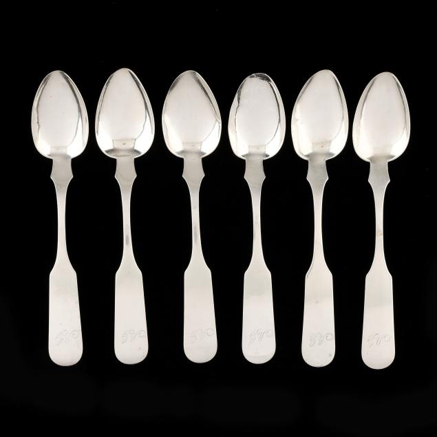 set-of-six-kentucky-coin-silver-tablespoons-mark-of-thomas-king-marsh