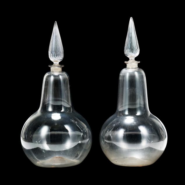 two-large-antique-glass-apothecary-jars