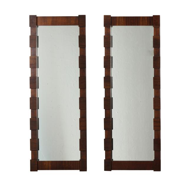pair-of-brutalist-style-wood-mirrors