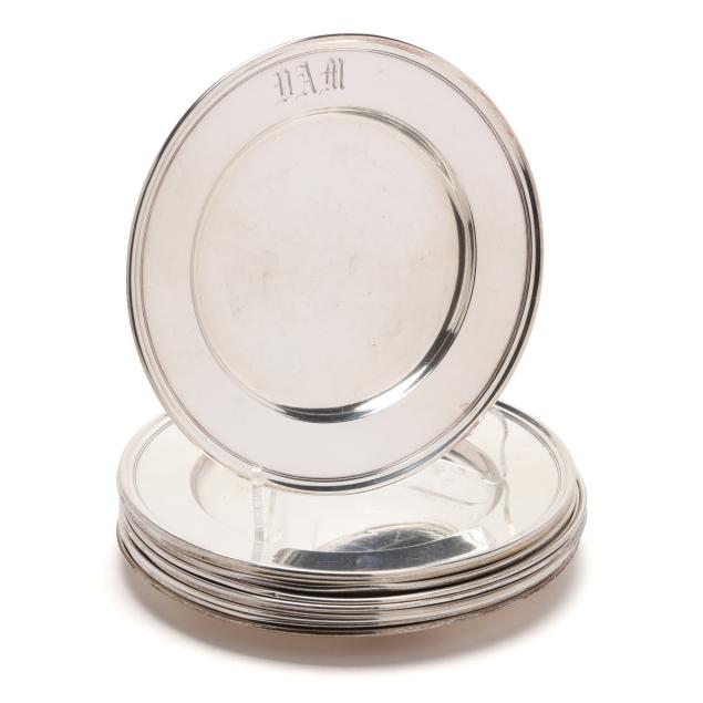 assembled-set-of-ten-sterling-silver-bread-plates