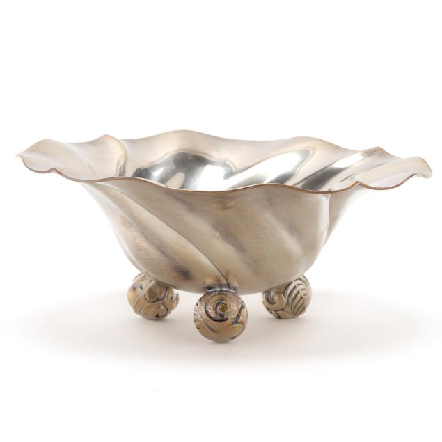silver-plated-petal-form-bowl