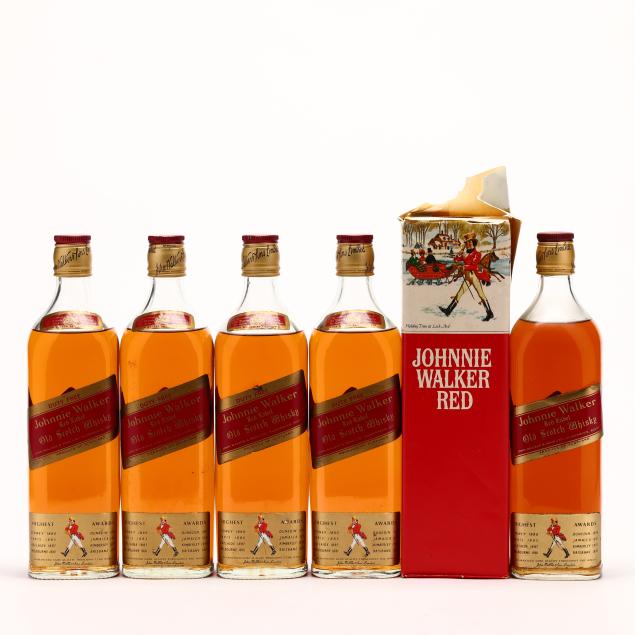 Johnnie Walker Blended Scotch Whisky, Red Label (6 BT) (Lot 2332