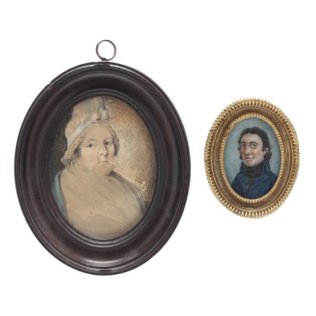 two-framed-19th-century-miniature-portraits